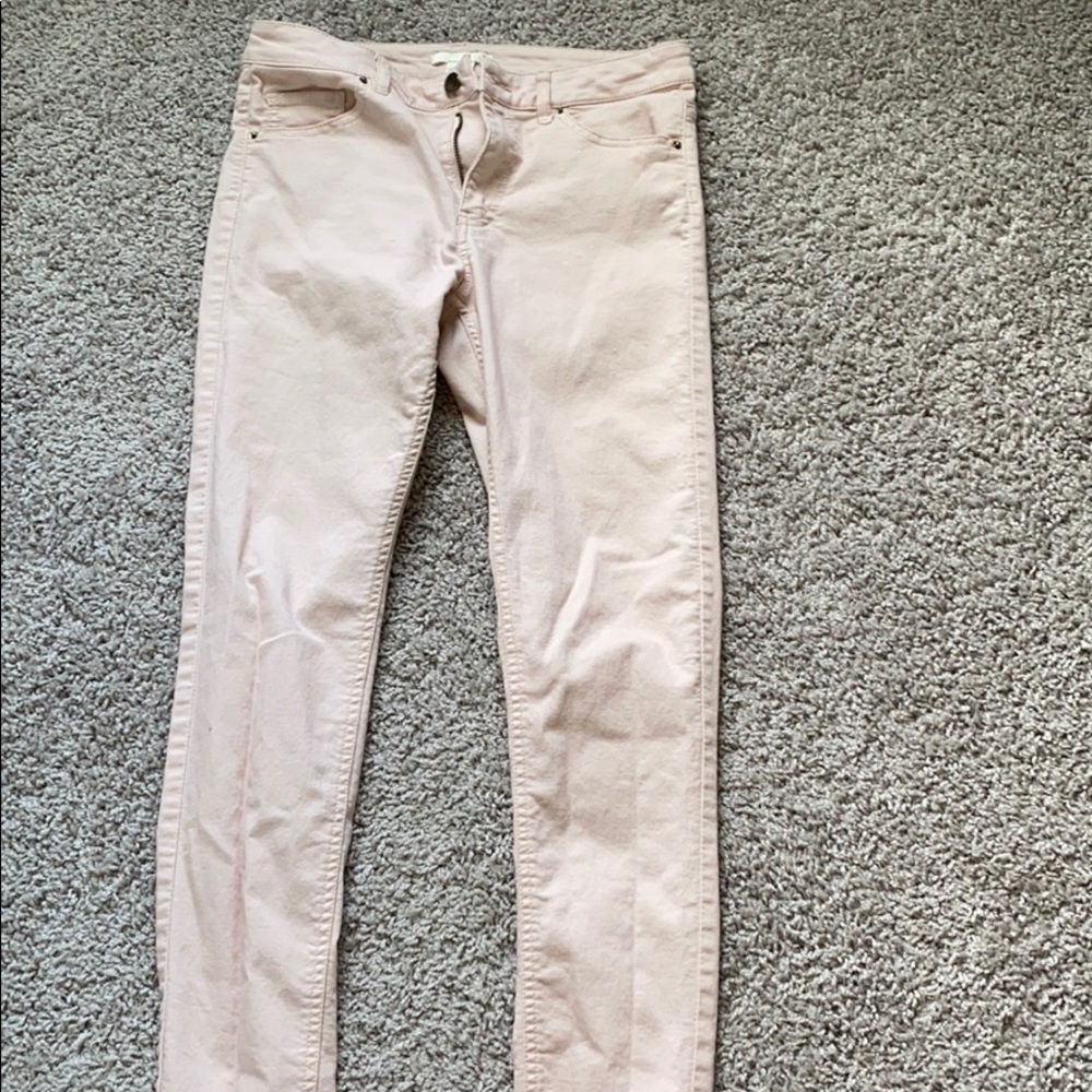 H&M Light pink skinny jeans